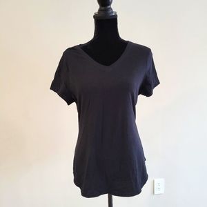 Kohl's Tek Gear DryTek Sleeveless V Neck T Shirt Black L